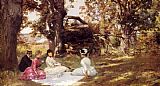 Julius LeBlanc Stewart Picnic Under The Trees painting